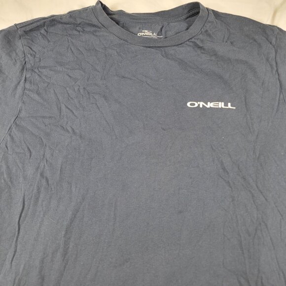 ONeill Mens XL Black Standard Fit Surf Graphic T Shirt Summer Casual Short Sleev - Picture 4 of 10